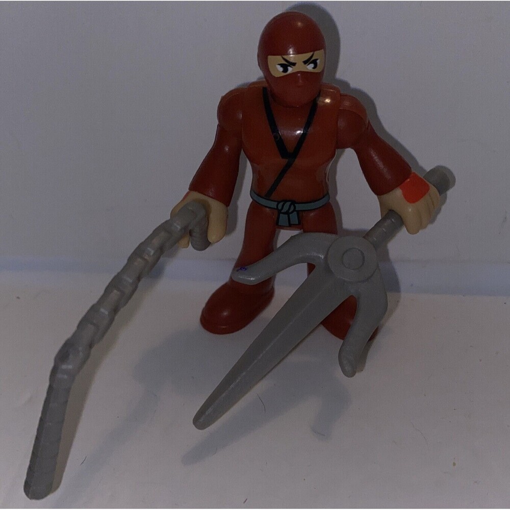 Fisher Price Imaginext Ninja Samurai Red Weapon Accessories Nunchuck Lot Sai